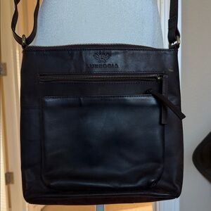Luxeoria Oiled Brown Leather Crossbody Bag